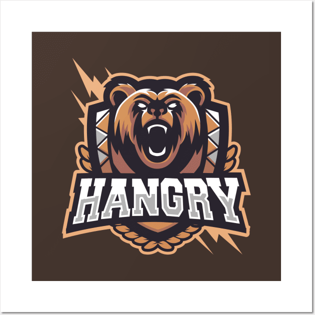 Team Hangry Bears Wall Art by artlahdesigns